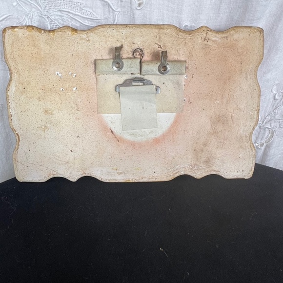 🎉Vtg Miller Studio Chalkware 1967 Fruit Basket Jug Wall Hanging Plaque H.P. - Picture 7 of 7